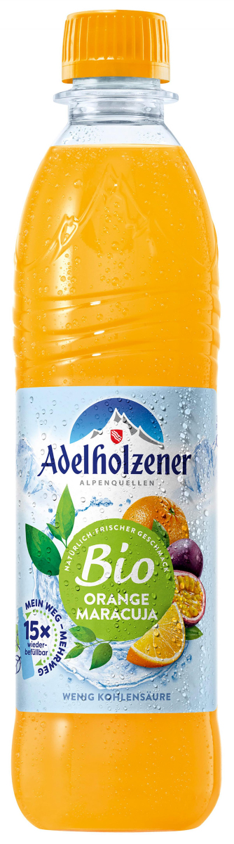Adelholzener Alpenquellen Apfel Orange Maracuja, 0