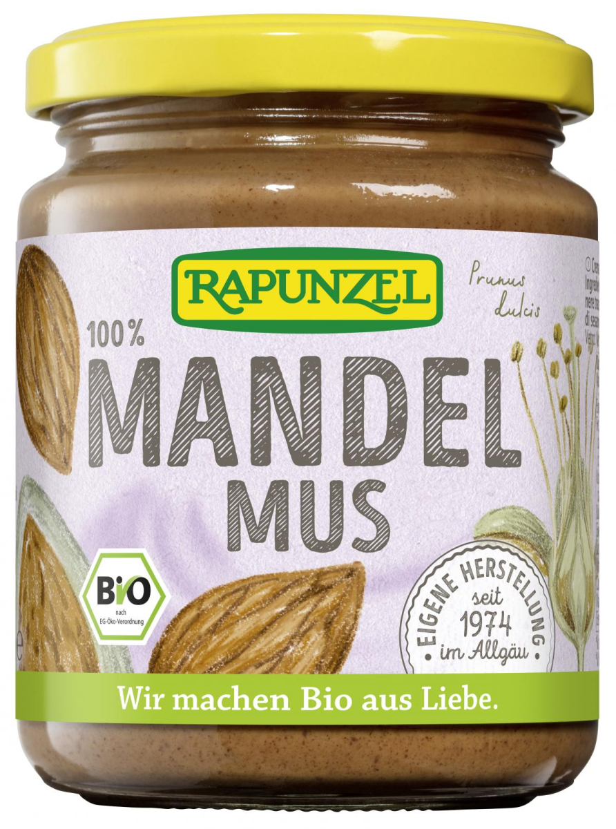 Rapunzel Mandelmus, 250 gr Glas