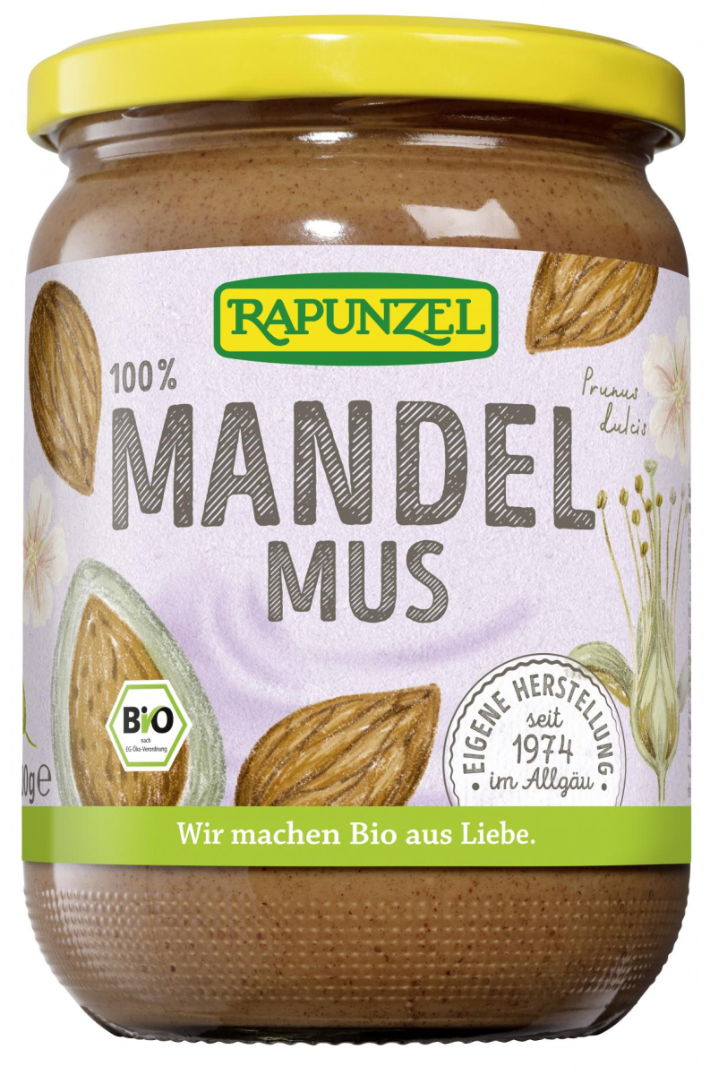 Rapunzel Mandelmus, 500 gr Glas