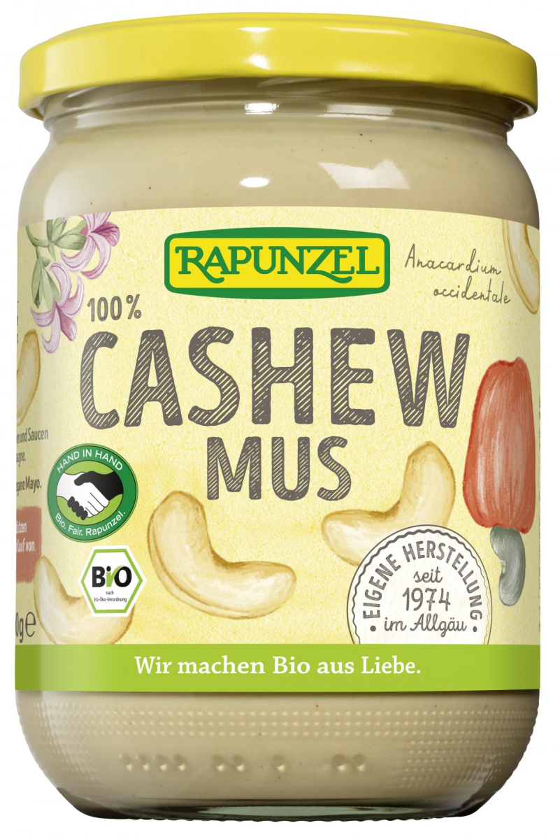 Rapunzel Cashewmus HiH, 500 gr Glas