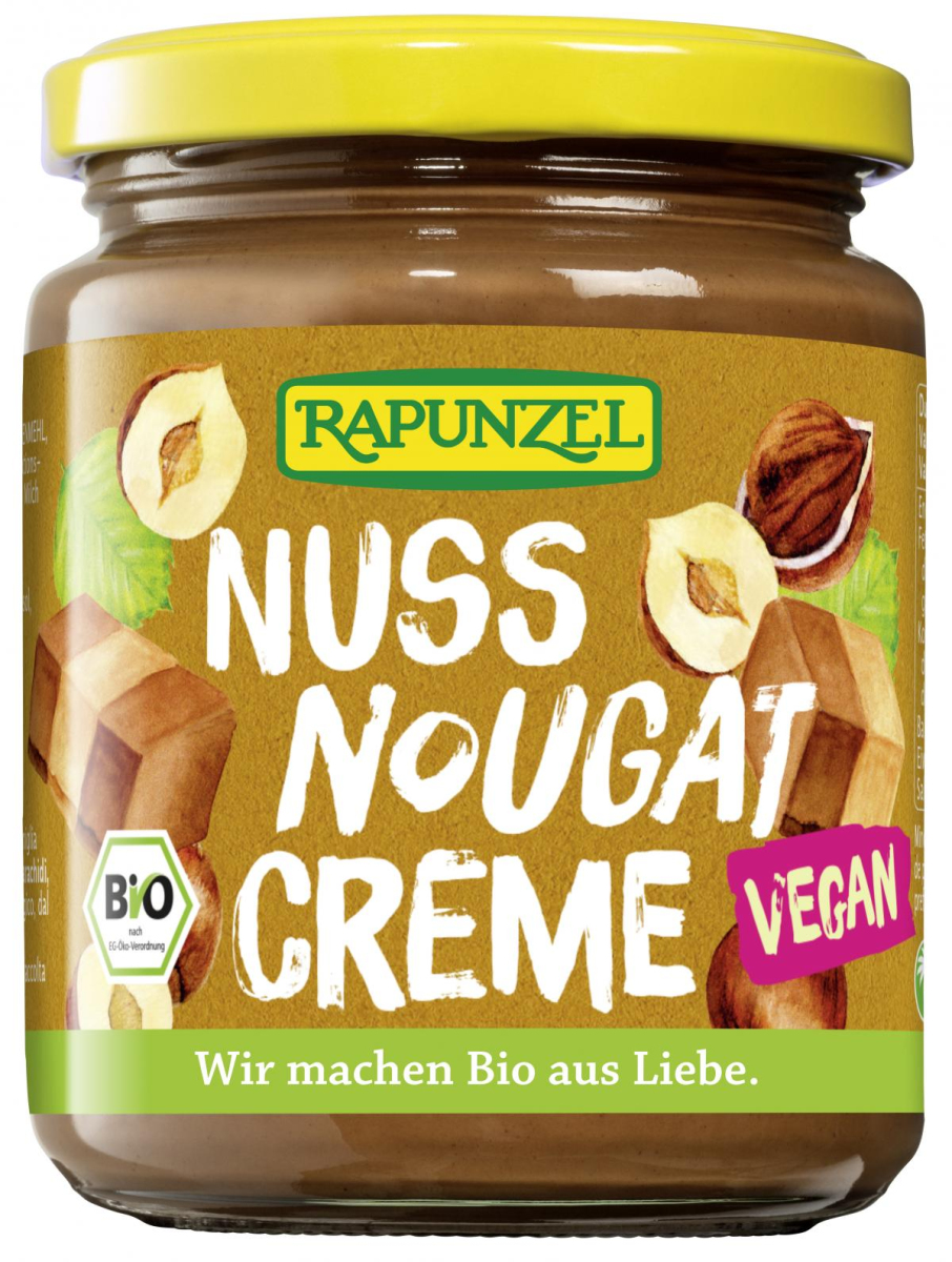 Rapunzel Nuss-Nougat-Creme vegan, 250 gr Glas