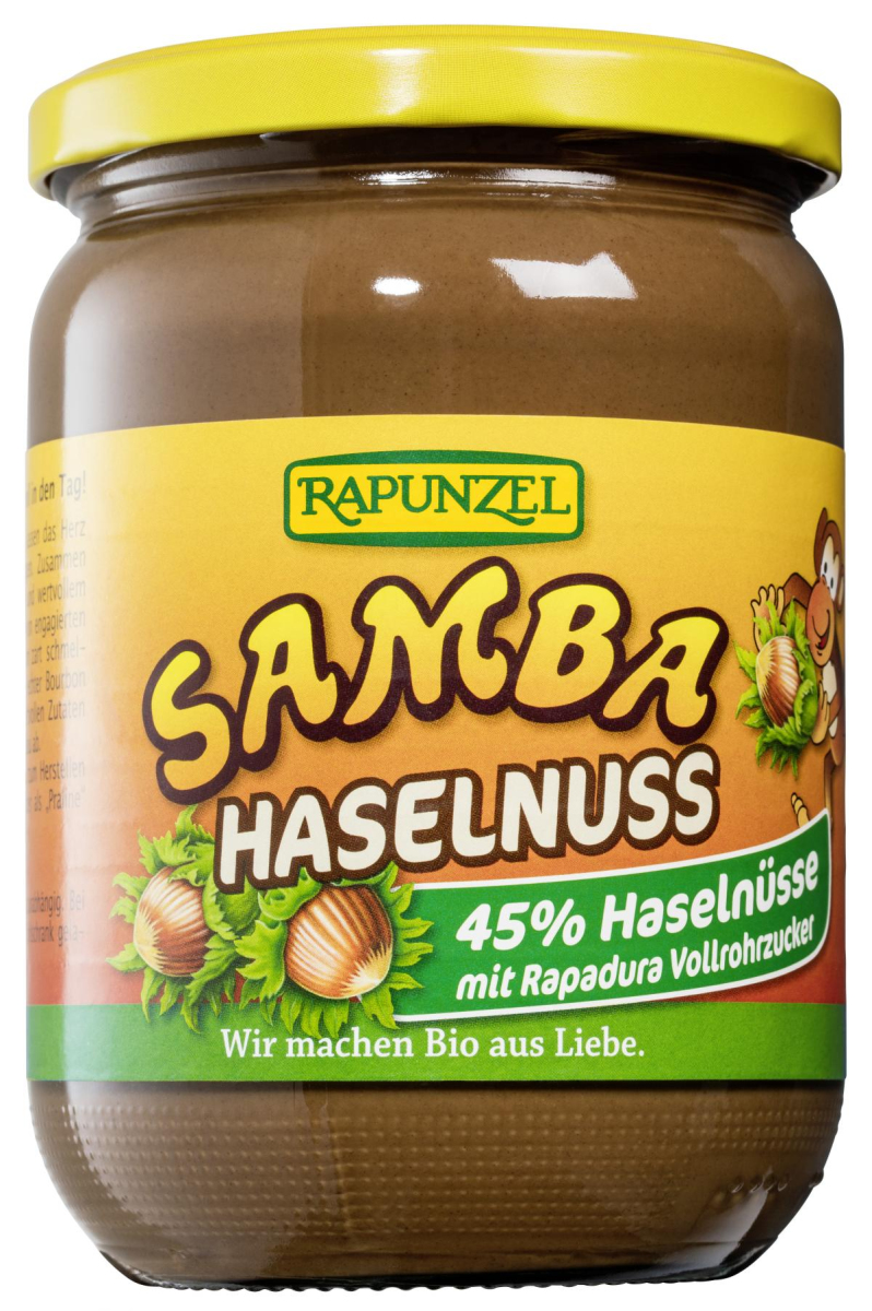 Rapunzel Samba Haselnuss, 500 gr Glas