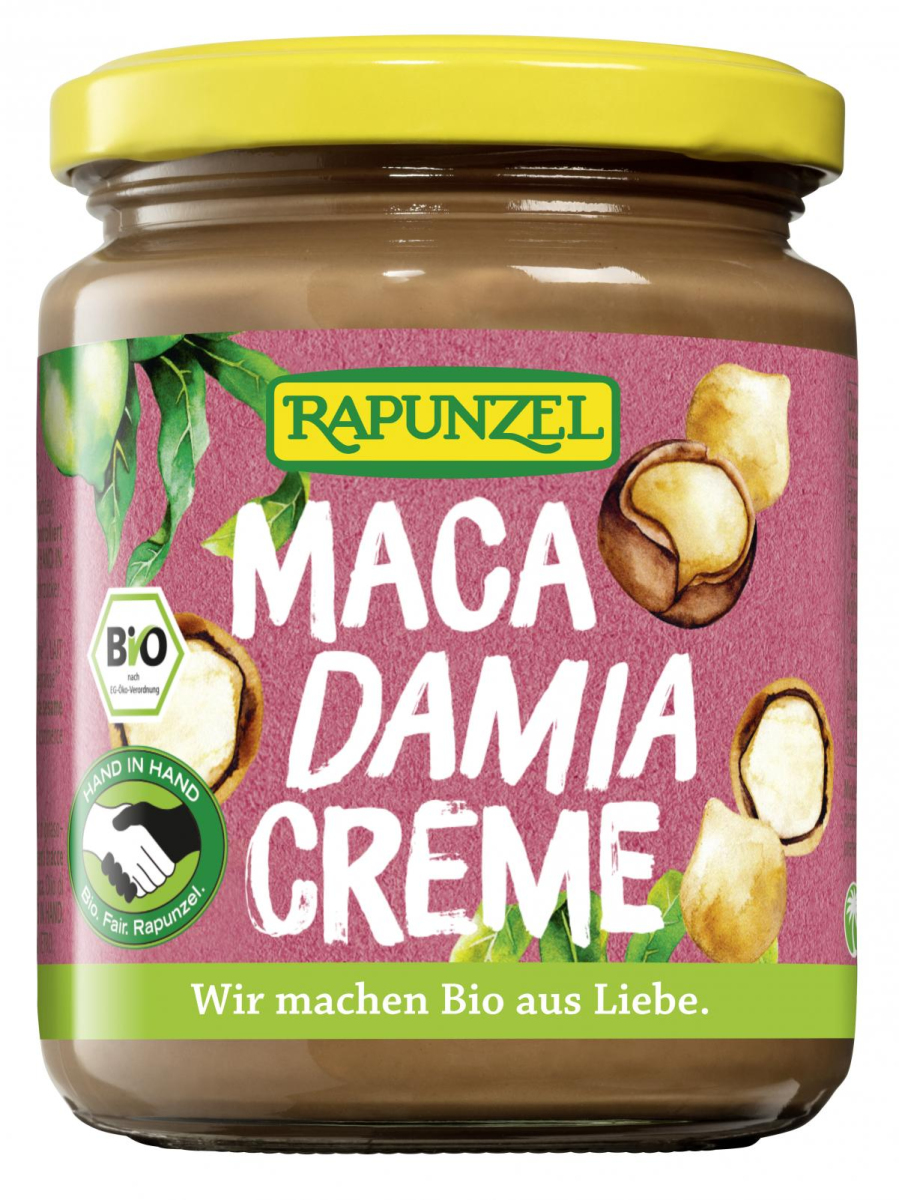 Rapunzel Macadamia-Creme, 250 gr Glas