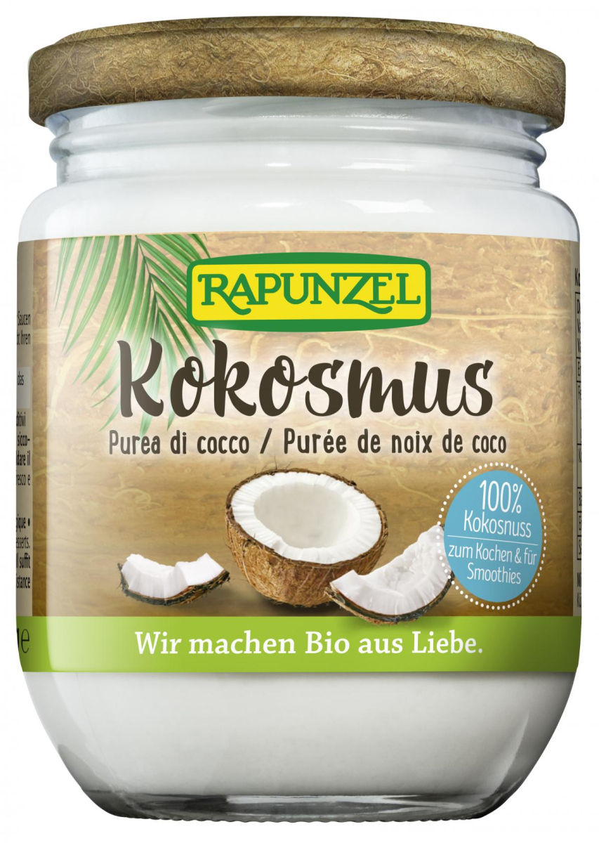 Rapunzel Kokosmus, 215 gr Glas