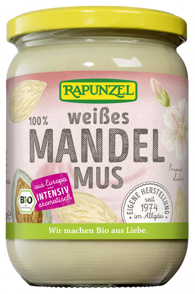 Rapunzel Mandelmus weiß, aus Europa, 500 gr Glas