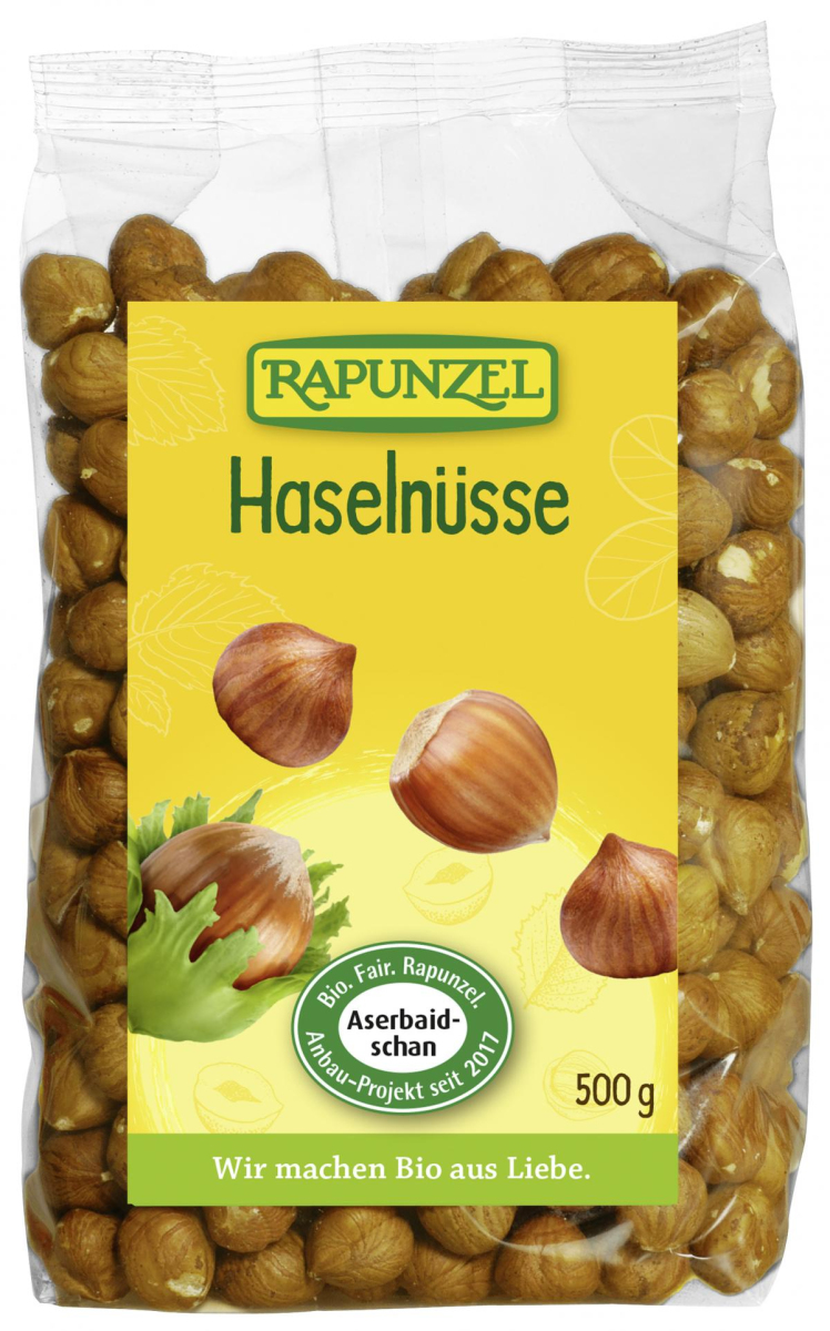 Rapunzel Haselnüsse Projekt, 500 gr Packung