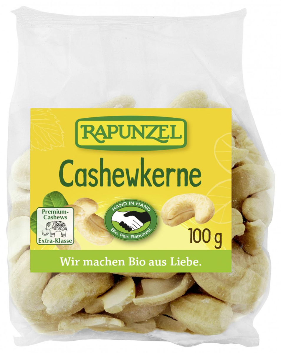 Rapunzel Cashewkerne ganz HIH, 100 gr Packung