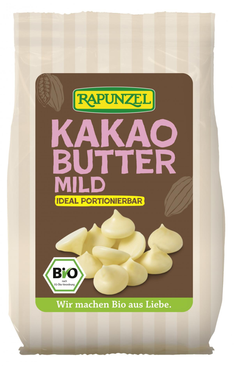 Rapunzel Kakaobutter mild HIH, 100 gr Packung