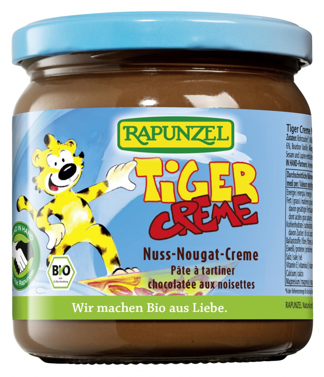 Rapunzel Tiger Creme, Nuss-Nougat-Creme HIH, 400 g