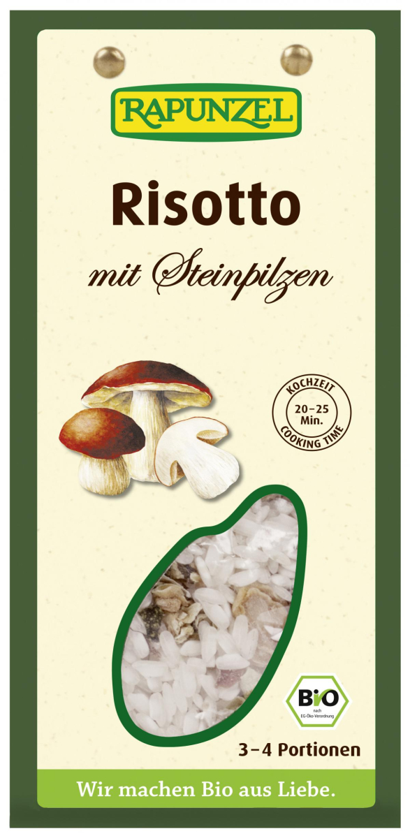 Rapunzel Risotto mit Steinpilzen, 250 gr Packung