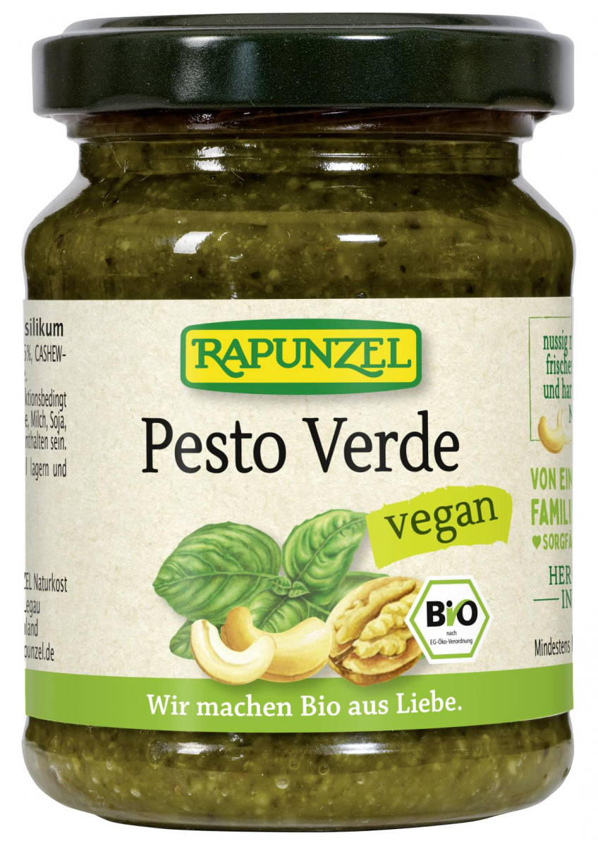 Rapunzel Pesto Verde vegan, 130 ml Glas