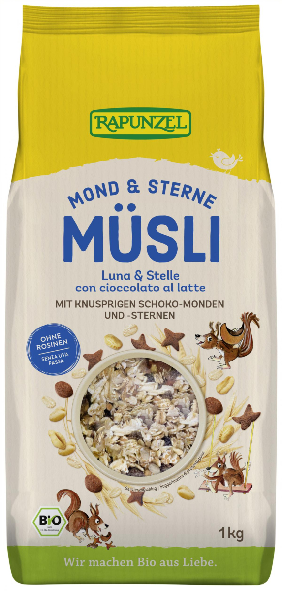 Rapunzel Mond & Sterne Müsli, 1 kg Packung