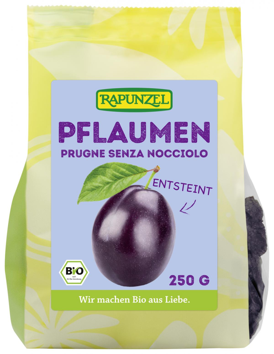 Rapunzel Pflaumen ohne Stein, 250 gr Packung