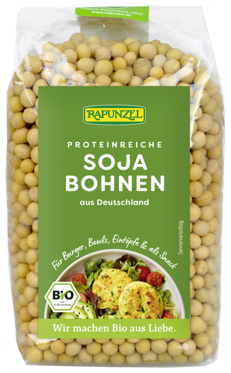 Rapunzel Sojabohnen, 500 gr Packung