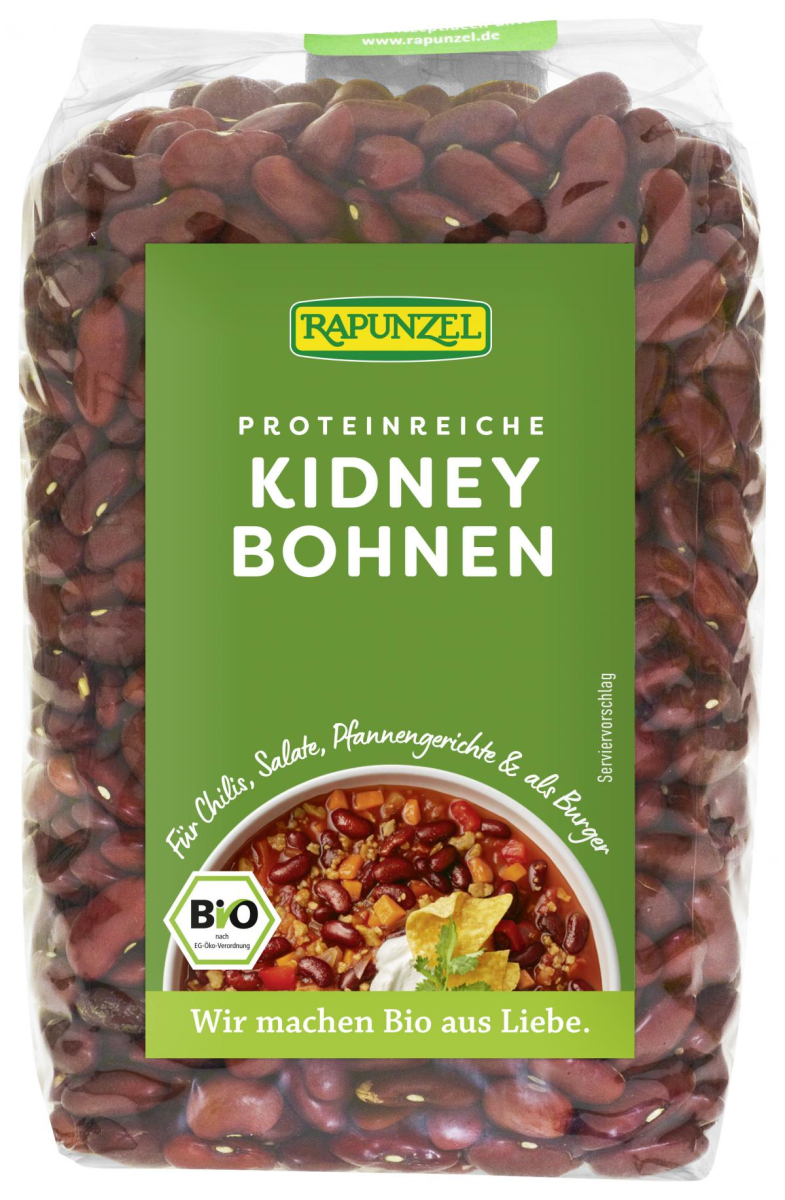 Rapunzel Rote Kidney Bohnen, 500 gr Packung
