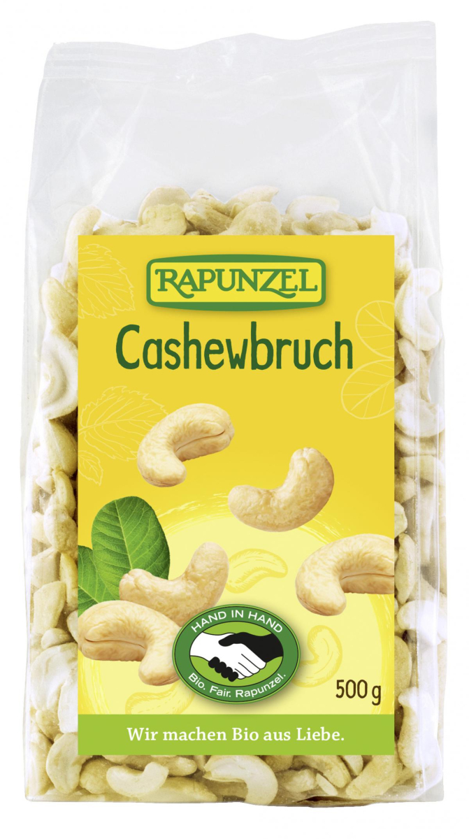 Rapunzel Cashewbruch groß HIH, 500 gr Packung