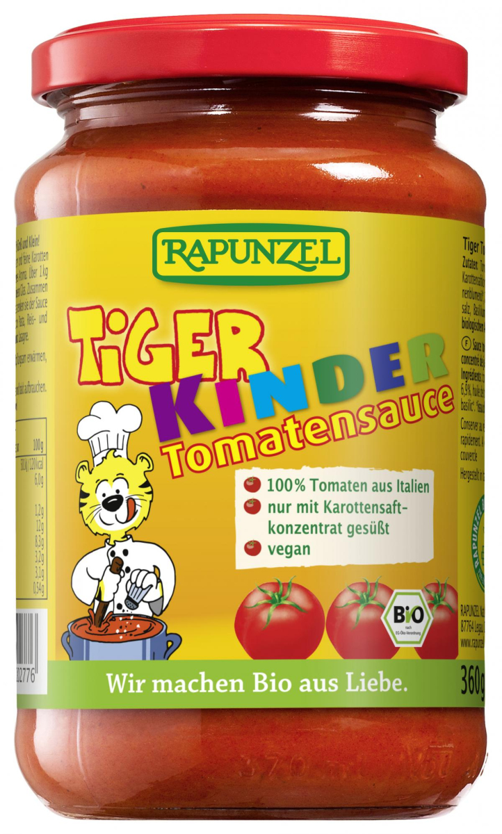 Rapunzel Tiger Tomatensauce, 345 ml Glas