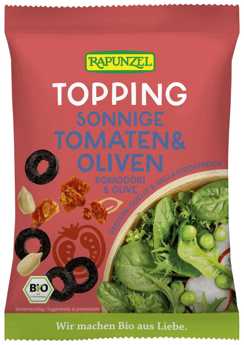 Rapunzel Topping Sonnige Tomaten, 100 g Packung