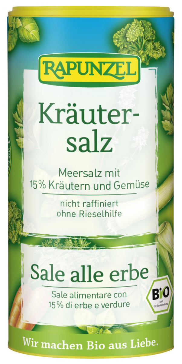 Rapunzel Kräutersalz, unjodiert , 125 gr Dose