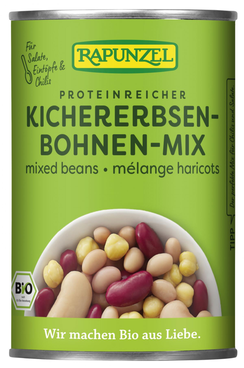 Rapunzel Bohnen Mix, 400 gr Dose (240 gr)