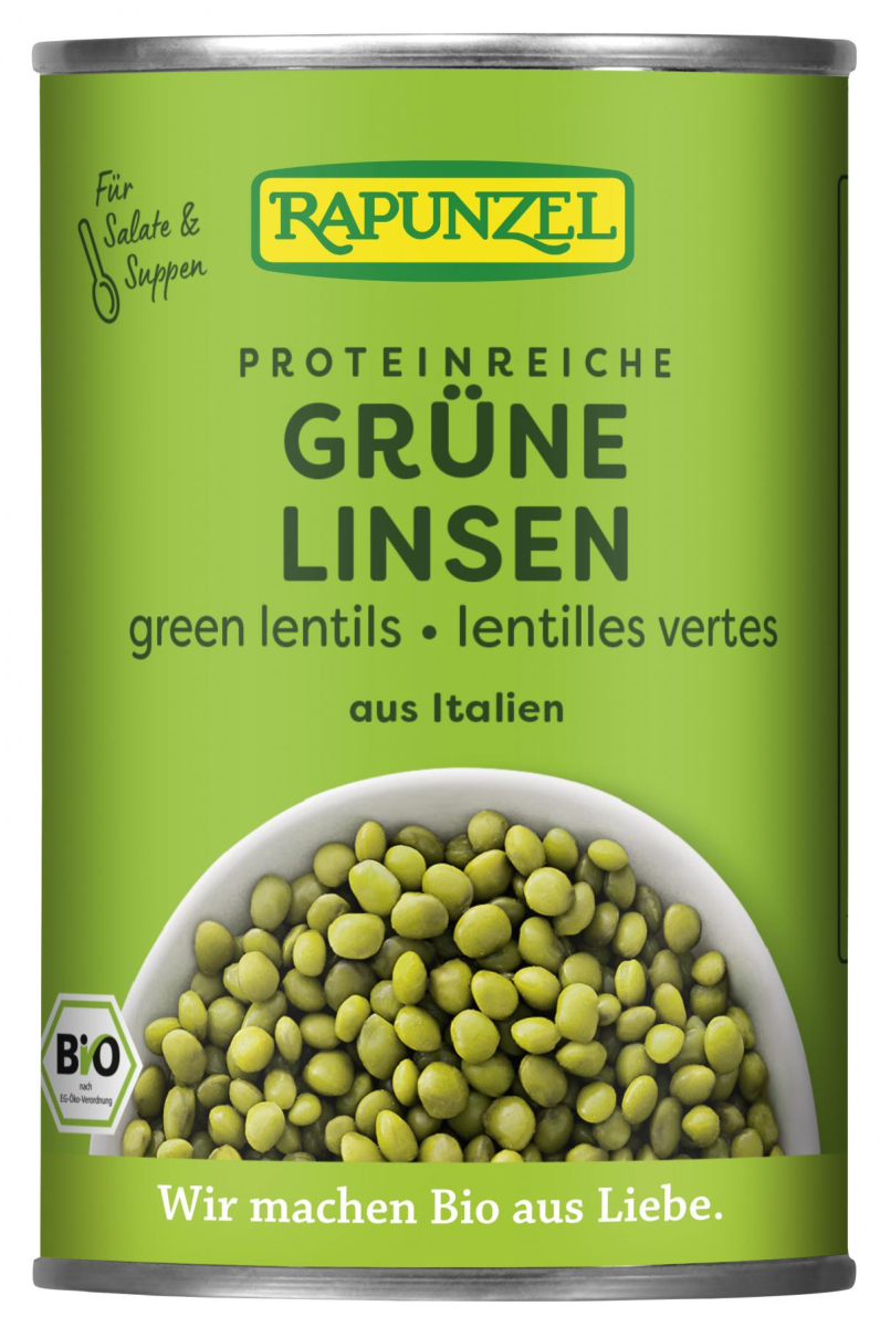 Rapunzel Grüne Linsen, 400 gr Dose (240 gr)