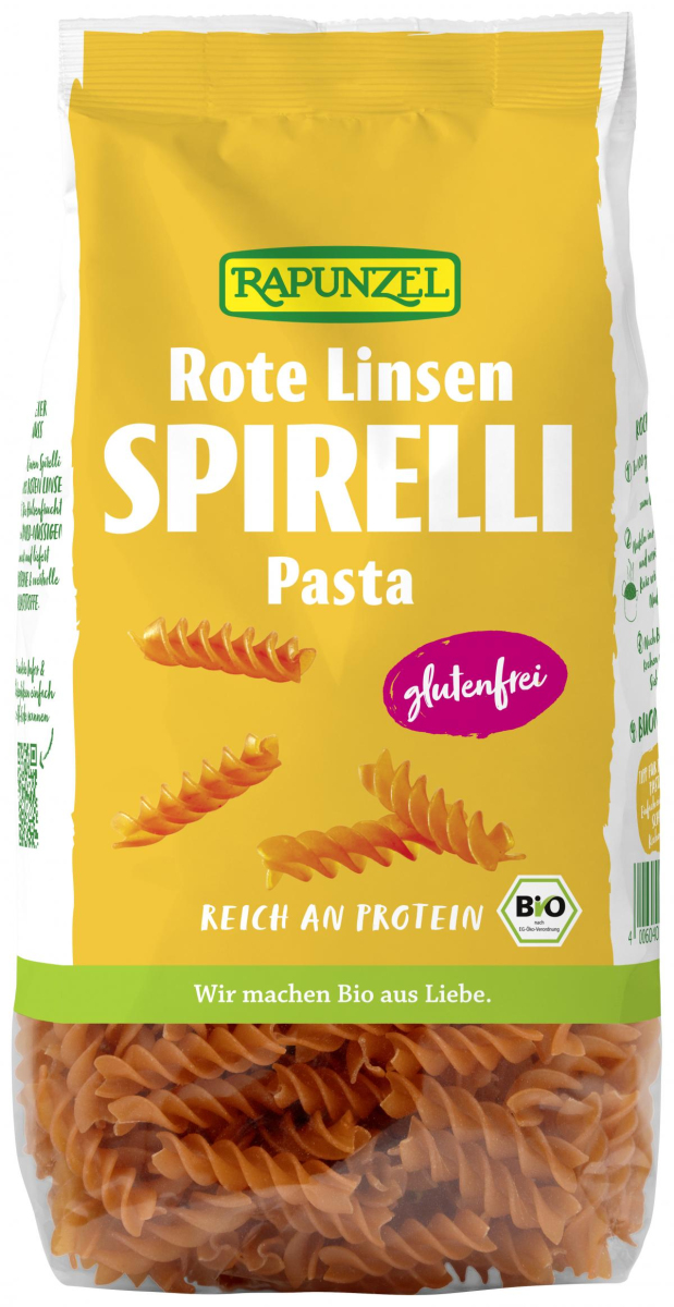 Rapunzel Rote Linsen Spirelli, 300 gr Packung