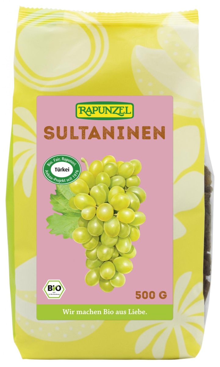 Rapunzel Sultaninen Projekt, 500 gr Packung