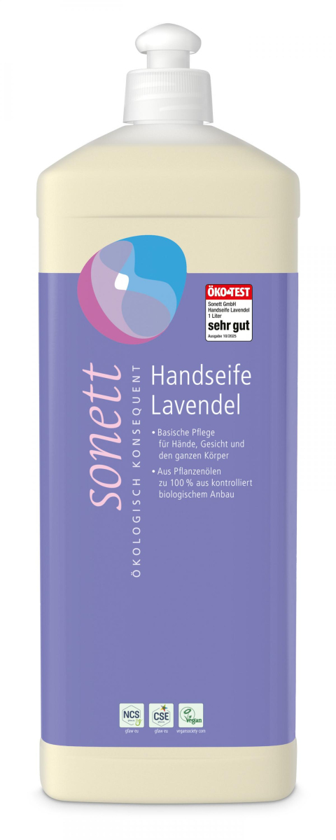 Sonett Handseife Lavendel, Nachfüllflasche, 1 ltr