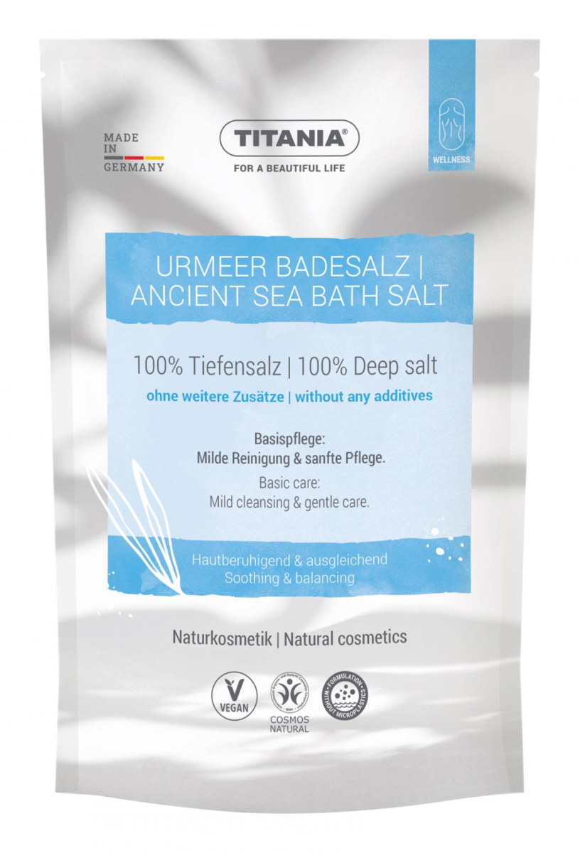 TITANIA® Urmeer Badesalz, 450 g Beutel