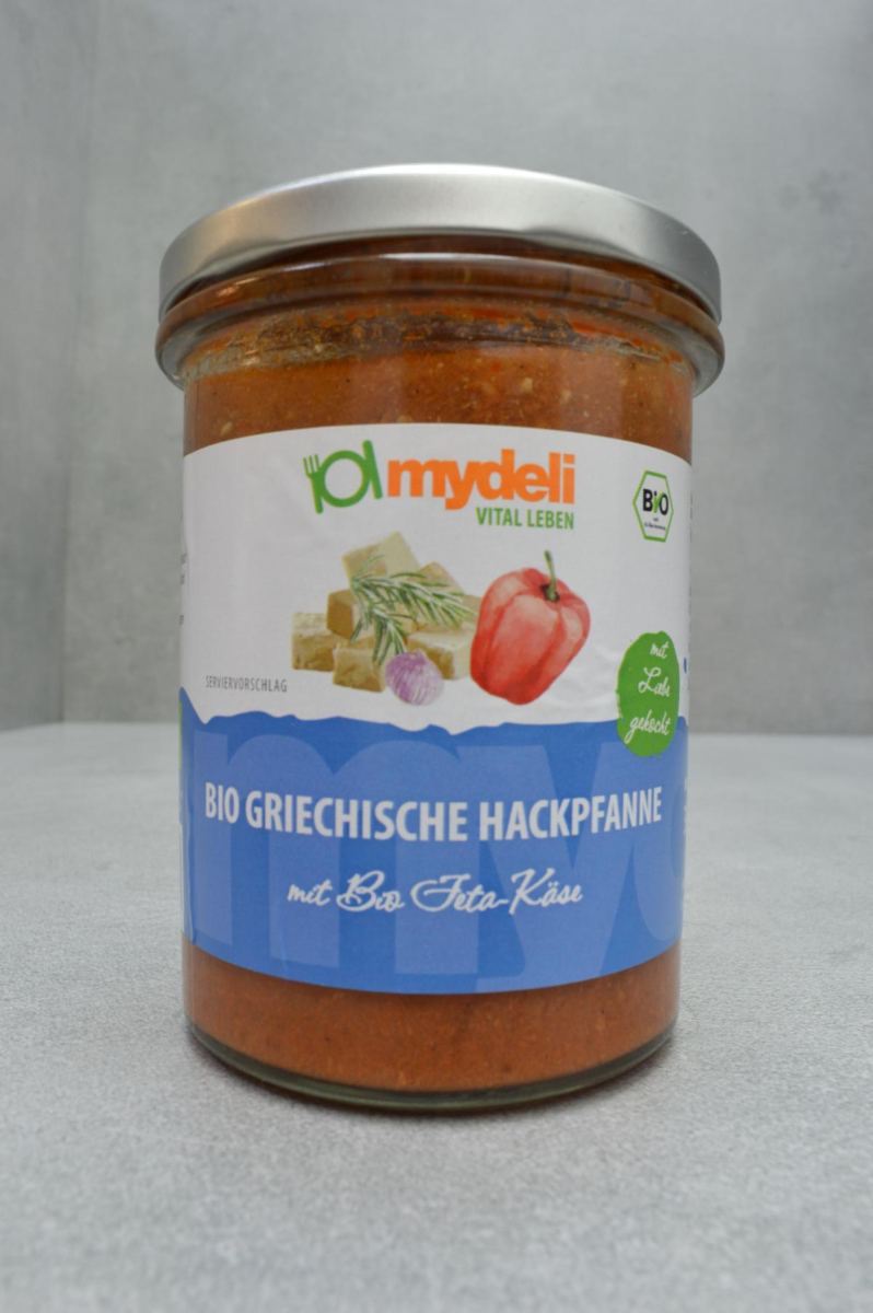 MyDeli Griechische Hackpfanne mit Feta, 370 gr Gla