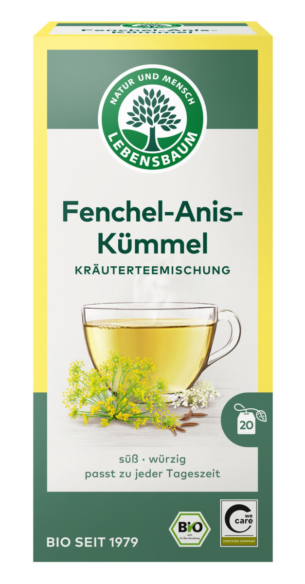 Lebensb Fenchel-Anis-Kümmel-Tee, 2,5 gr, 20 Btl Pa