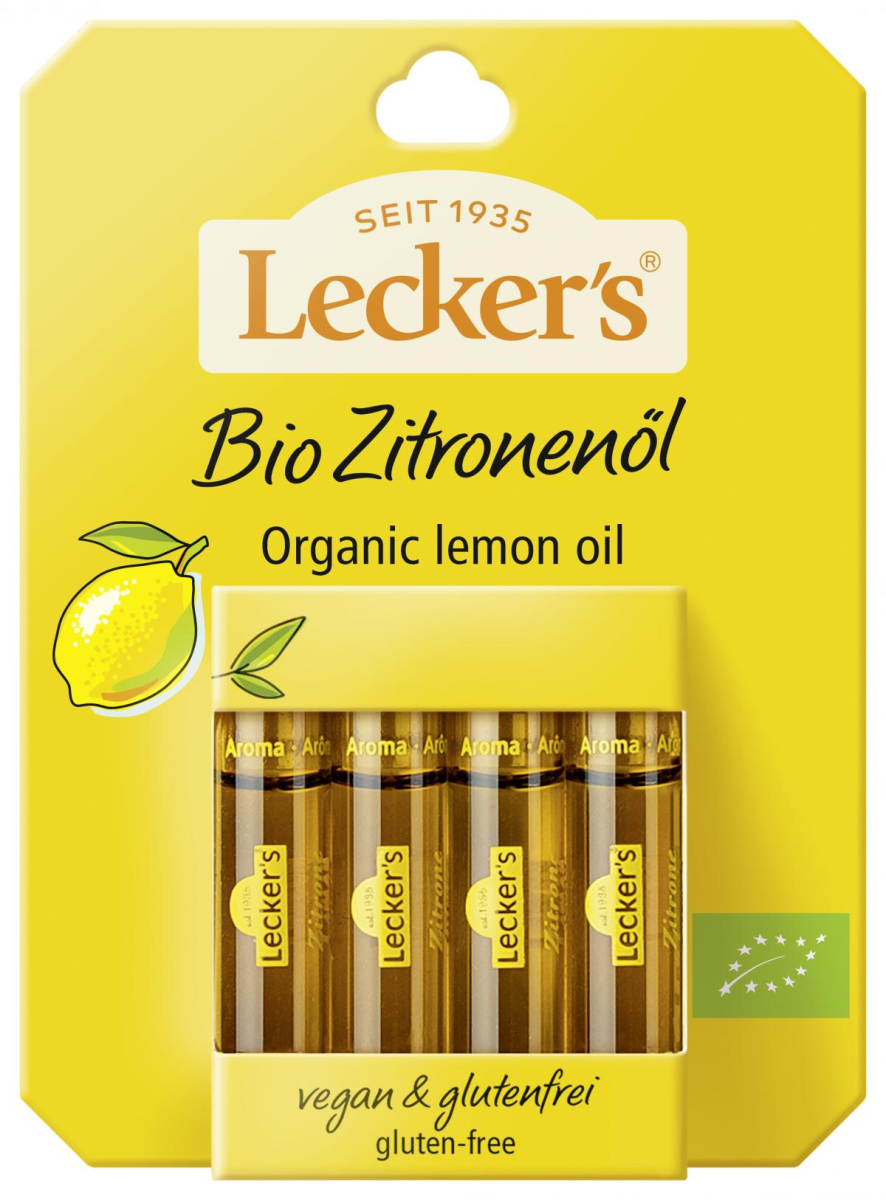 Leckers Zitronenöl, 100%, 2x4ml,  8 ml Packung