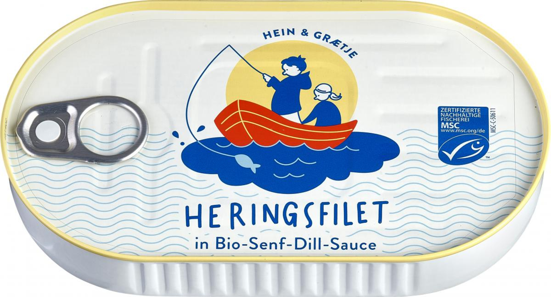 Sywan Heringsfilets in Bio Senf-Dill-Sauce, 200 gr
