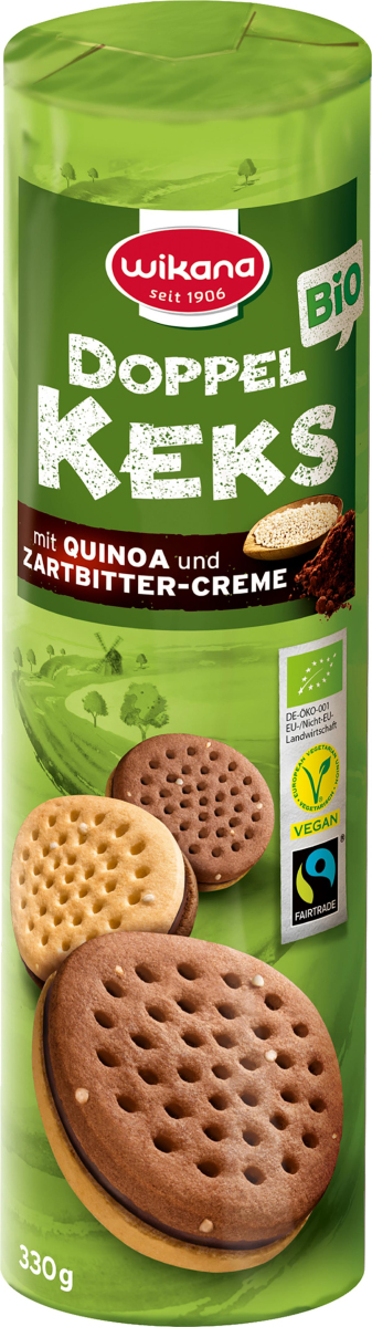Wikana Doppelkeks Quinoa-Zartbittercreme 330g