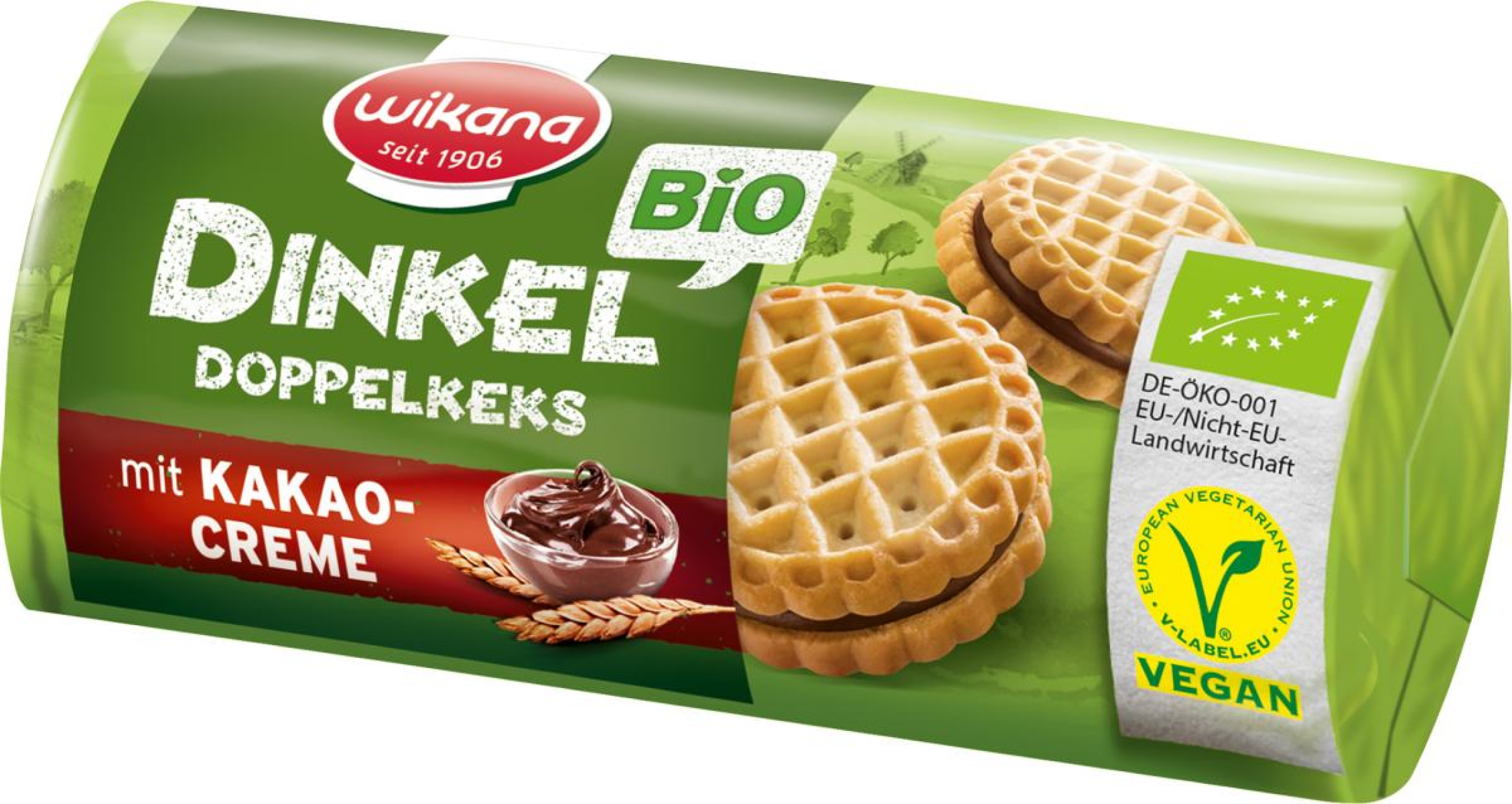 Wikana Dinkel Doppelkeks Kakaocreme 90g