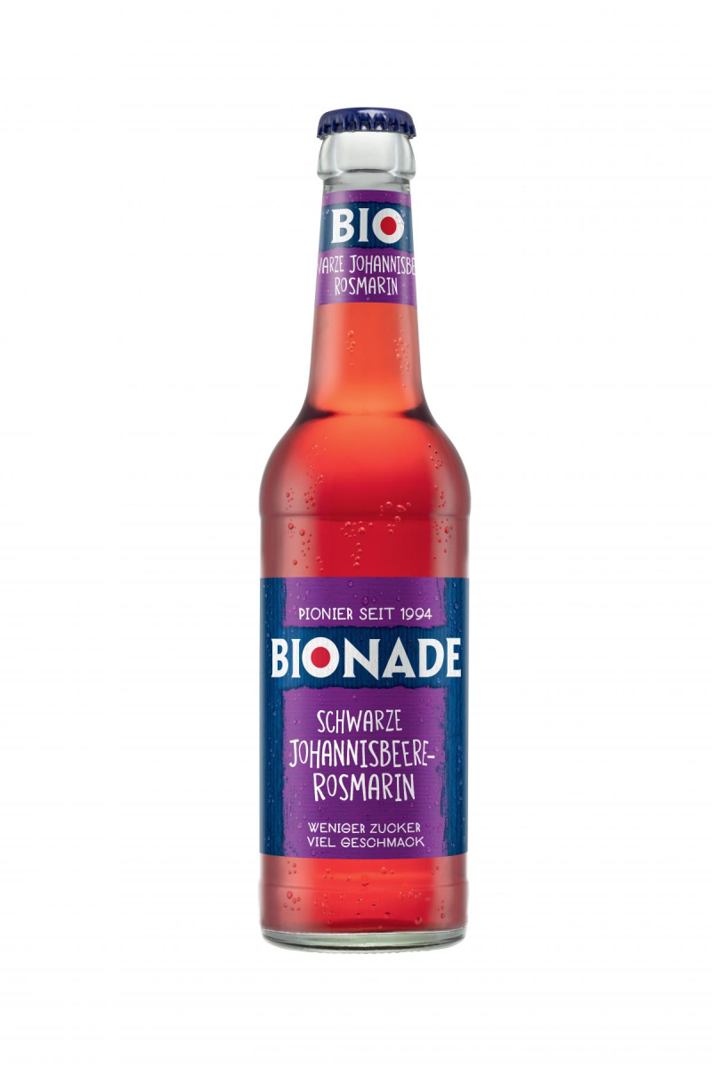 Bionade Schwarze Johannisbeere Rosmarin, 0,33 ltr