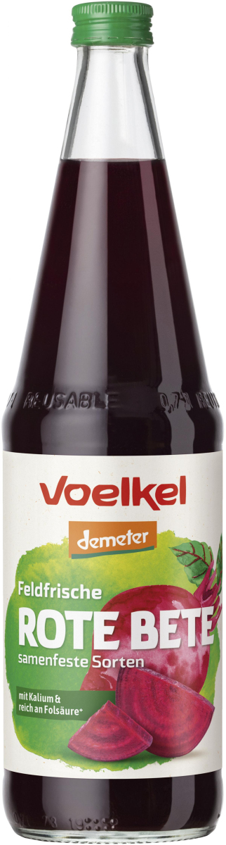 Voelkel Feldfrischer Rote Bete, 0,7 ltr Flasche
