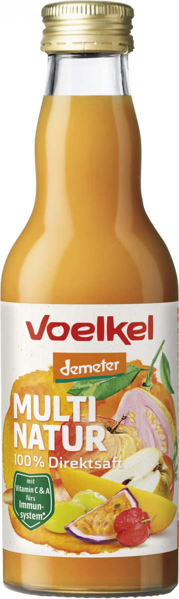 Voelkel Multi Natur - 100% Direktsaft, 0,2 ltr Fla