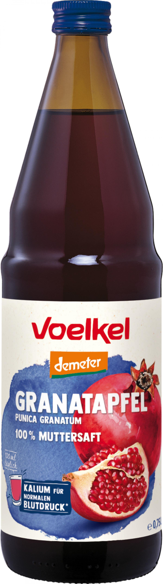 Voelkel Granatapfel pur 100% Muttersaft, 0,75 ltr