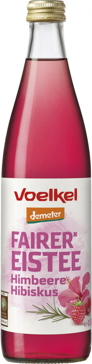 Voelkel Fairer Eistee Himbeere Hibiskus, 0,5 L Fla