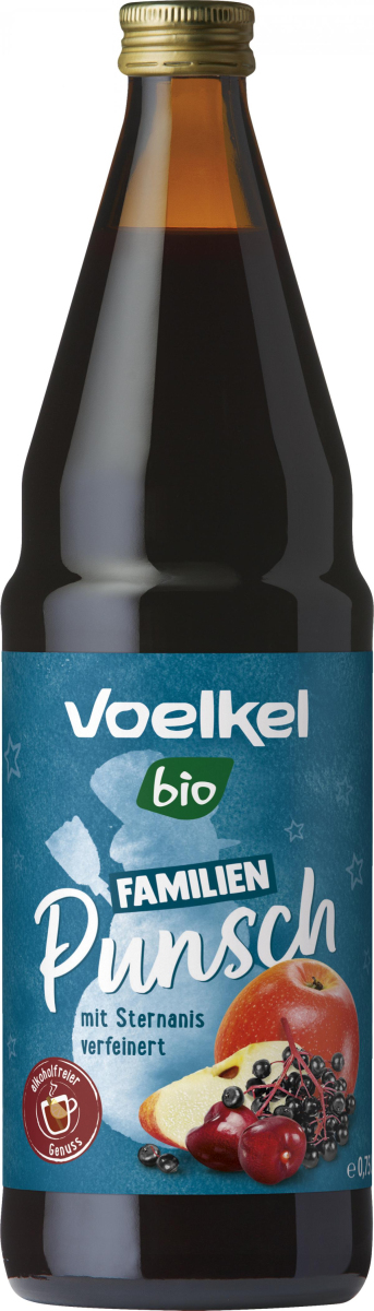 Voelkel Familien Punsch alkoholfrei, 0,75 ltr Flas