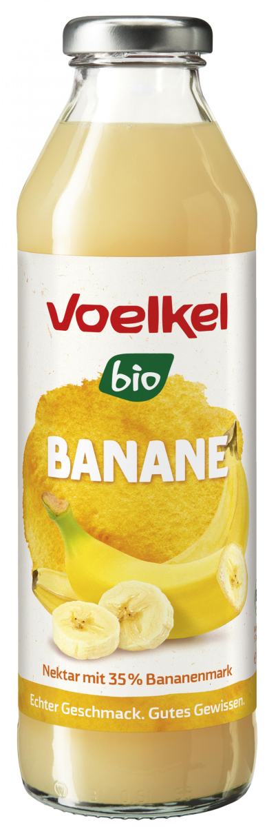 Voelkel Banane Nektar, 0,5 L Flasche