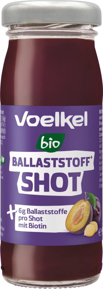 Voelkel Ballaststoff Shot, 95 ml Flasche