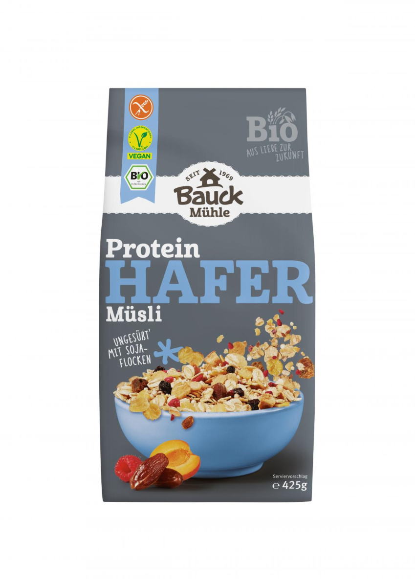 Bauckhof Hafer Müsli Protein glutenfrei,  425g