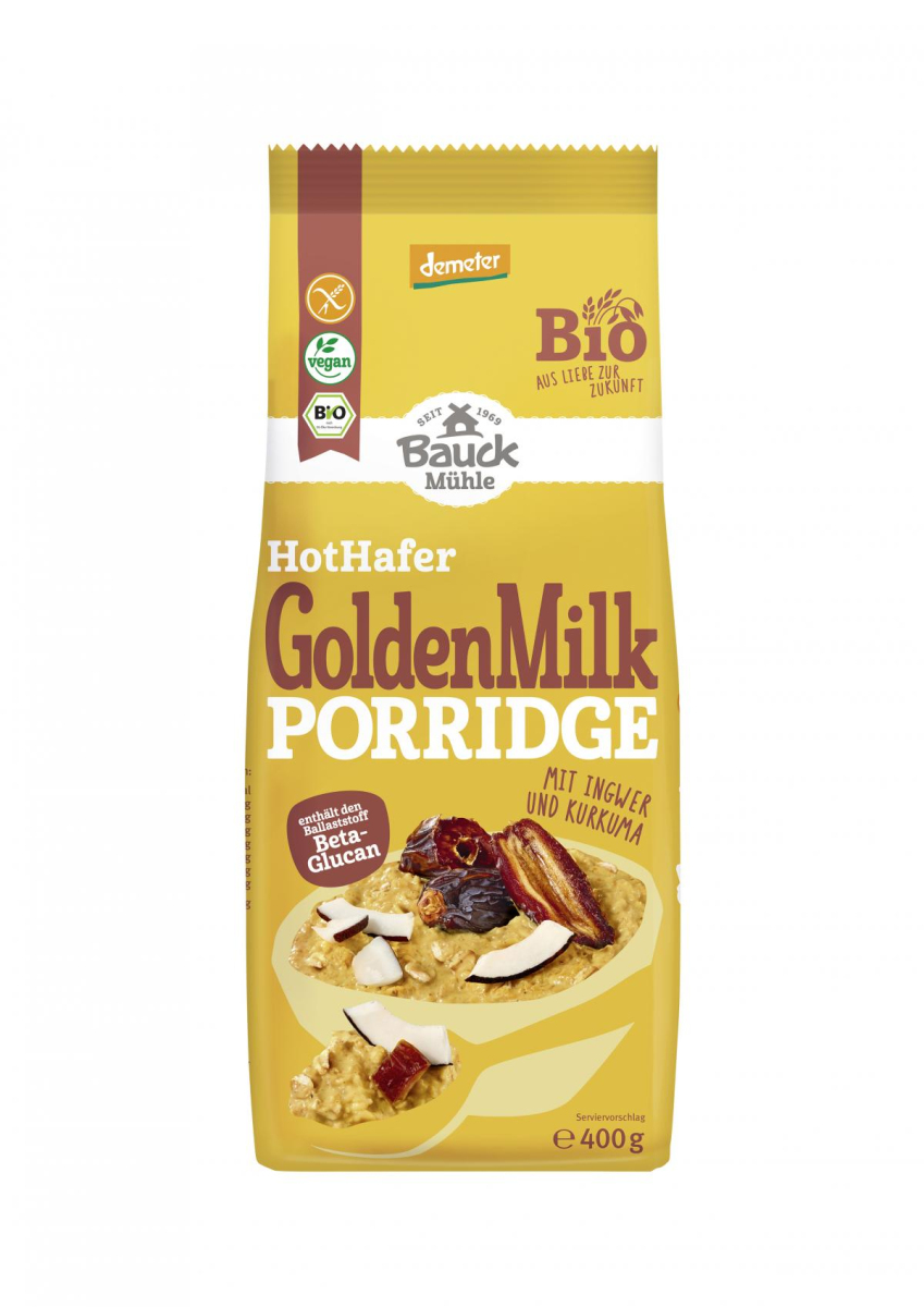 Bauck Mühle Hot Hafer Golden Milk glutenfrei, 400