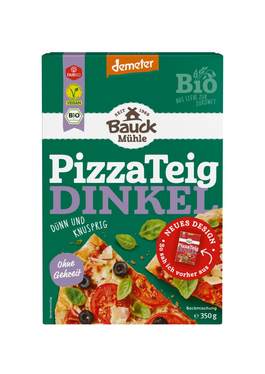 Bauck Hof Pizzateig Dinkel, 350 gr Packung