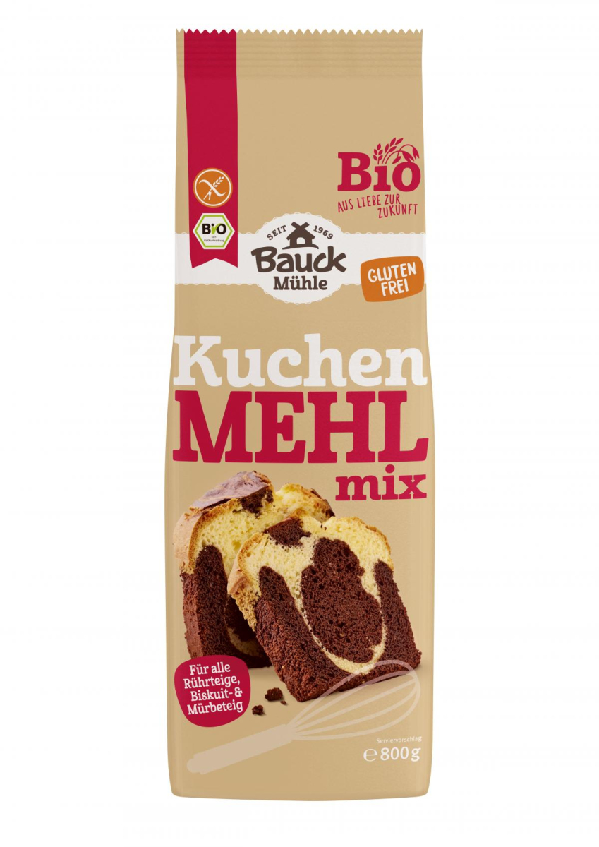 Bauck Hof Mehl-Mix Kuchen, 800 gr Packung -glutenf