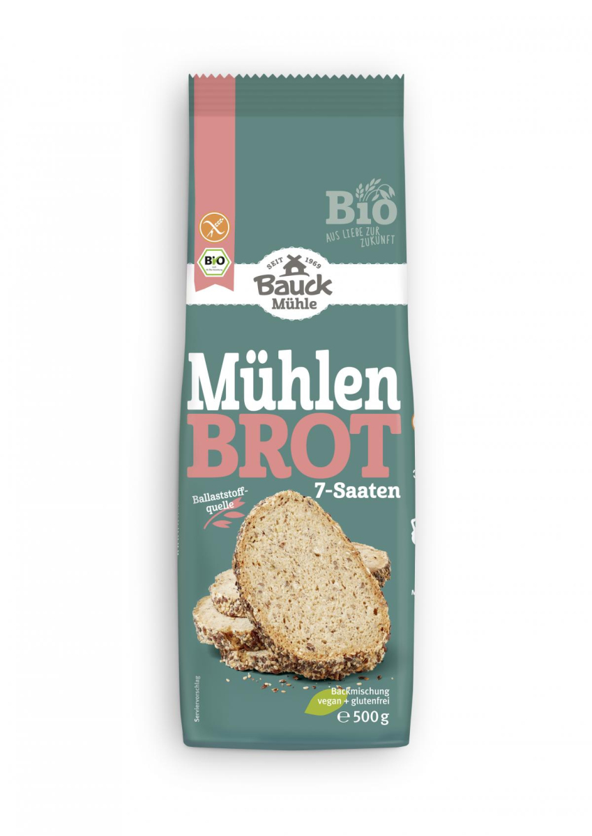 Bauck Hof Mühlenbrot glutenfrei, 500 gr Beutel