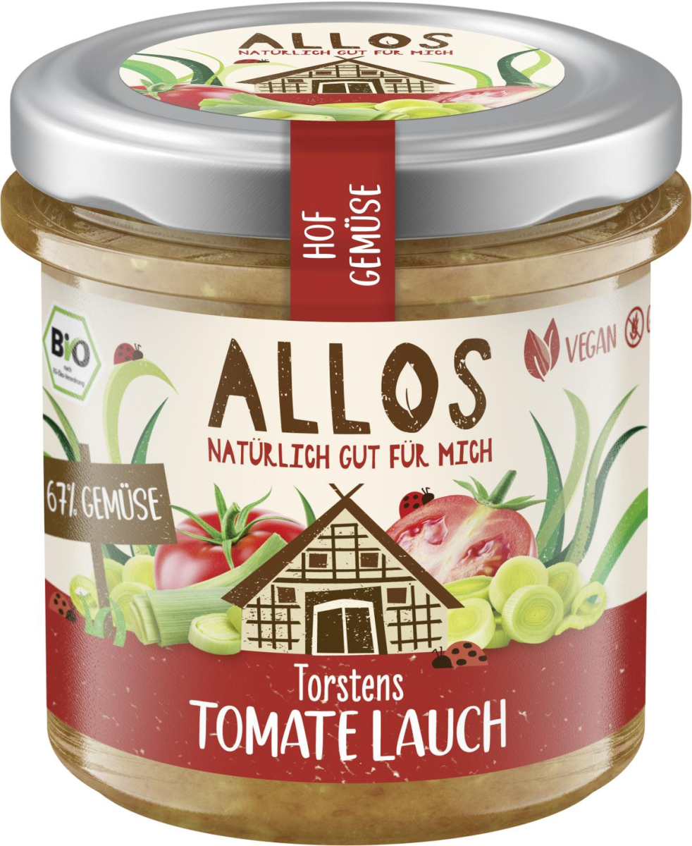 Allos Hof-Gemüse Torstens Tomate Lauch, 135 gr Gla