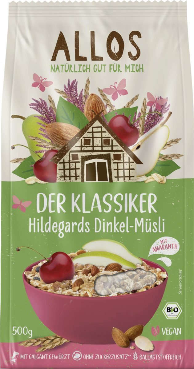 Allos Hildegard Müsli, 500 gr Packung